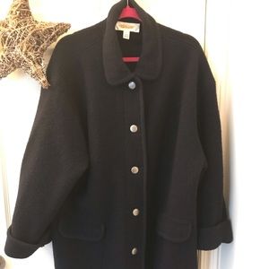 Talbot’s Navy Blue Wool Coat L Women’s.